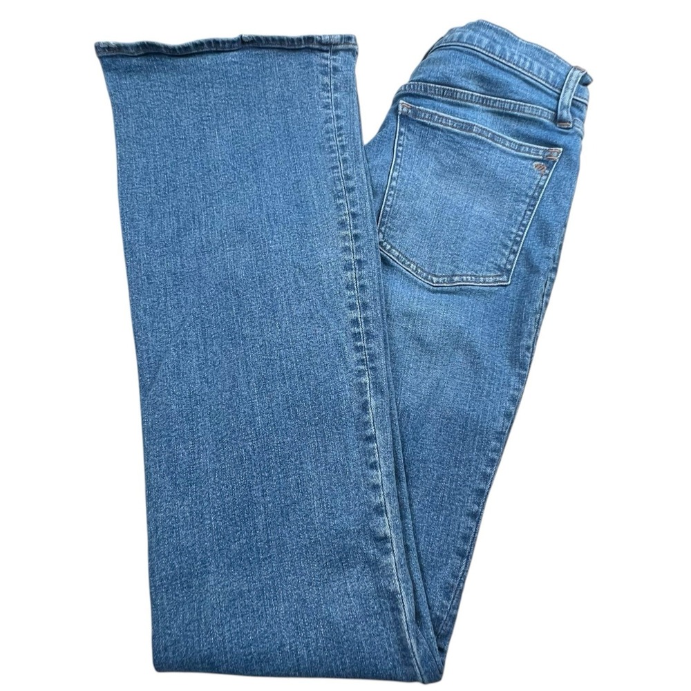 Madewell Womens 28 Tall Skinny Flare Medium Wash High Rise Denim Jeans